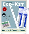 Simple Whole House Water Saving Bathroom Kit | Flow Restrictors, Toilet Dye Tablets Low Flush Displacement Bag