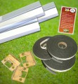 Door Draft Stopper Kit | Door Sweeps, Foam Tape & Door Strike Plate | Home Energy Door Draft Kit