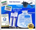 Toilet Water Audit Kit - Flapper | Dye Tablets | Low Flush Less Displacement Bag