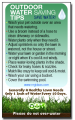 Outdoor Water Conservation Magnet Tips|  Top Lawn & Garden Saving Ideas