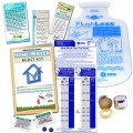 Home Water Audit & Bathroom Kit | Faucet Aerator & Flow Bag, Toilet Dye Tablets Low Flush Displacement Bag