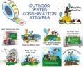 Outdoor Roll of Water & Earth Conservation Stickers | Fun Educational product for all ages!