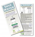 Leak detecting Dye Tablets  | Generic Toilet Tablets on a card with instructions
