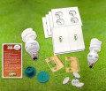 Pure Energy Saving Kit, CFL Light Bulb Outlet & Switch Gaskets, Safety Caps