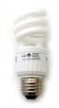 Spiral CFL Bulb - 15 Watt Compact Fluorescent Light - Lead Free Energy Saving