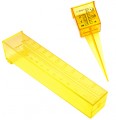 Rain gauge & Sprinkler Gauge combo, Wide mouth, Bright Yellow Outdoor water measuring tool | 1.5"  & 5" tools