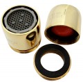Brass 2.2 gpm Dual Threaded / Aerated Stream Neoperl Faucet Aerator | Full Flow
