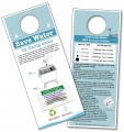 Generic Door hanger  Blue Leak detecting Dye Tablets on a Card | Full color print with instructions