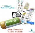 Children's Fun Water Bank Saving Eco-Kit| CHANGE | Bank on Savings! water conservation ideas.