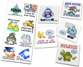 Custom Fun Water Saving Message Temporary Tattoos | Conservation & Educational  product for all ages!