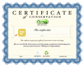  Student Green Conservation Achievement Certificate | child earth conservation award