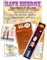 Kids Energy Saving Kit | Tip magnet, ruler, sticker, children's learning tool