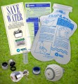Kitchen & Bathroom Indoor Water Saving Eco-Kit, faucet aerator, toilet, low flow shower head water conservation