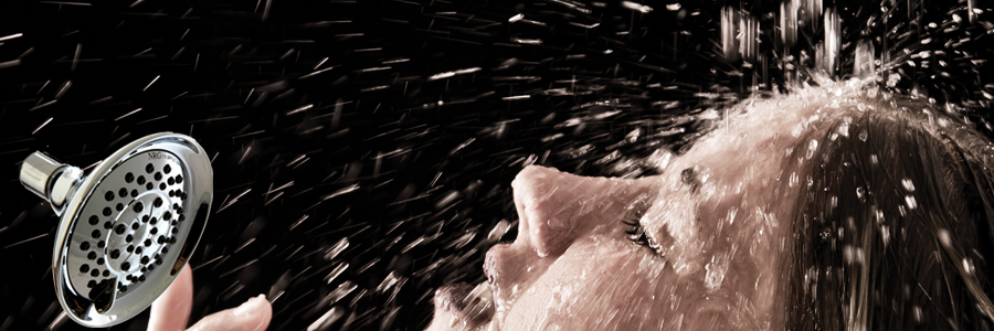 Our water saving shower head line, now on sale for Black Friday 